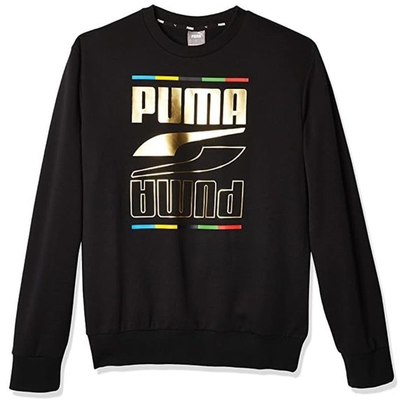PUMA Mens Rebel Crew 5 Continents Tr Sweatshirt - Picture 2 of 4